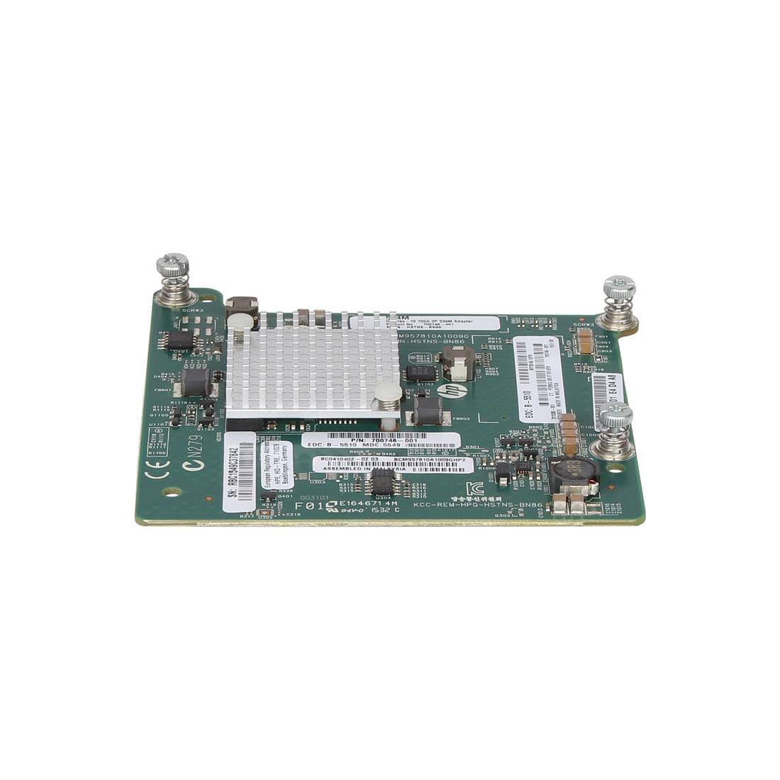 View HP 534M FlexFabric 10GB Dual Port Mezzanine Adapter information