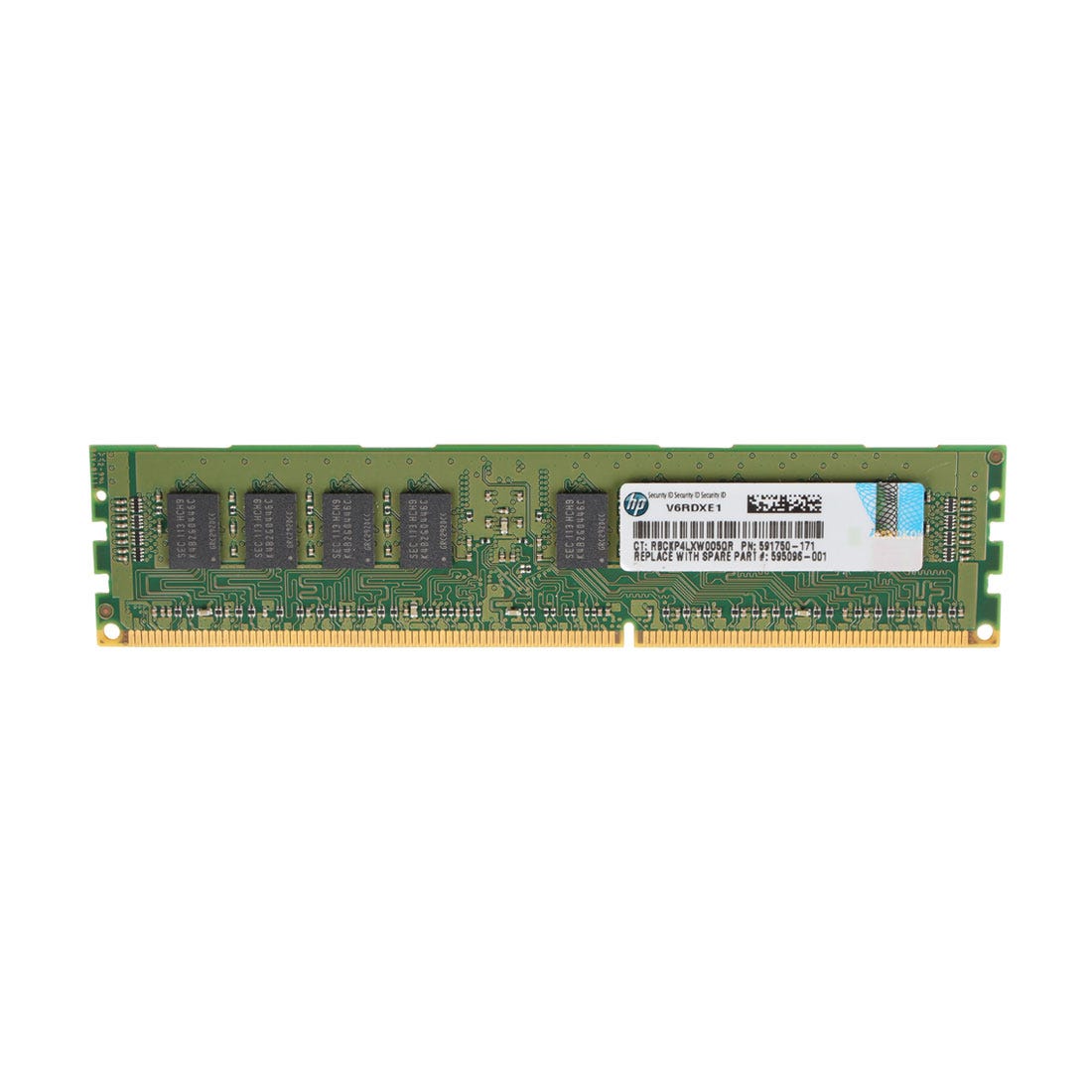 View HP 4GB 593911B21 PC310600R 1Rx4 Server Memory information