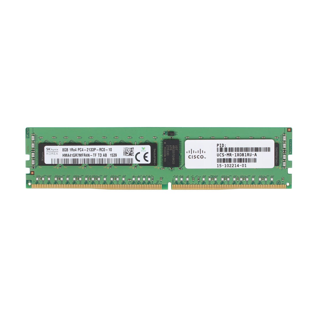 View Cisco 8GB 1510221401 PC417000PR 1Rx4 Server Memory information