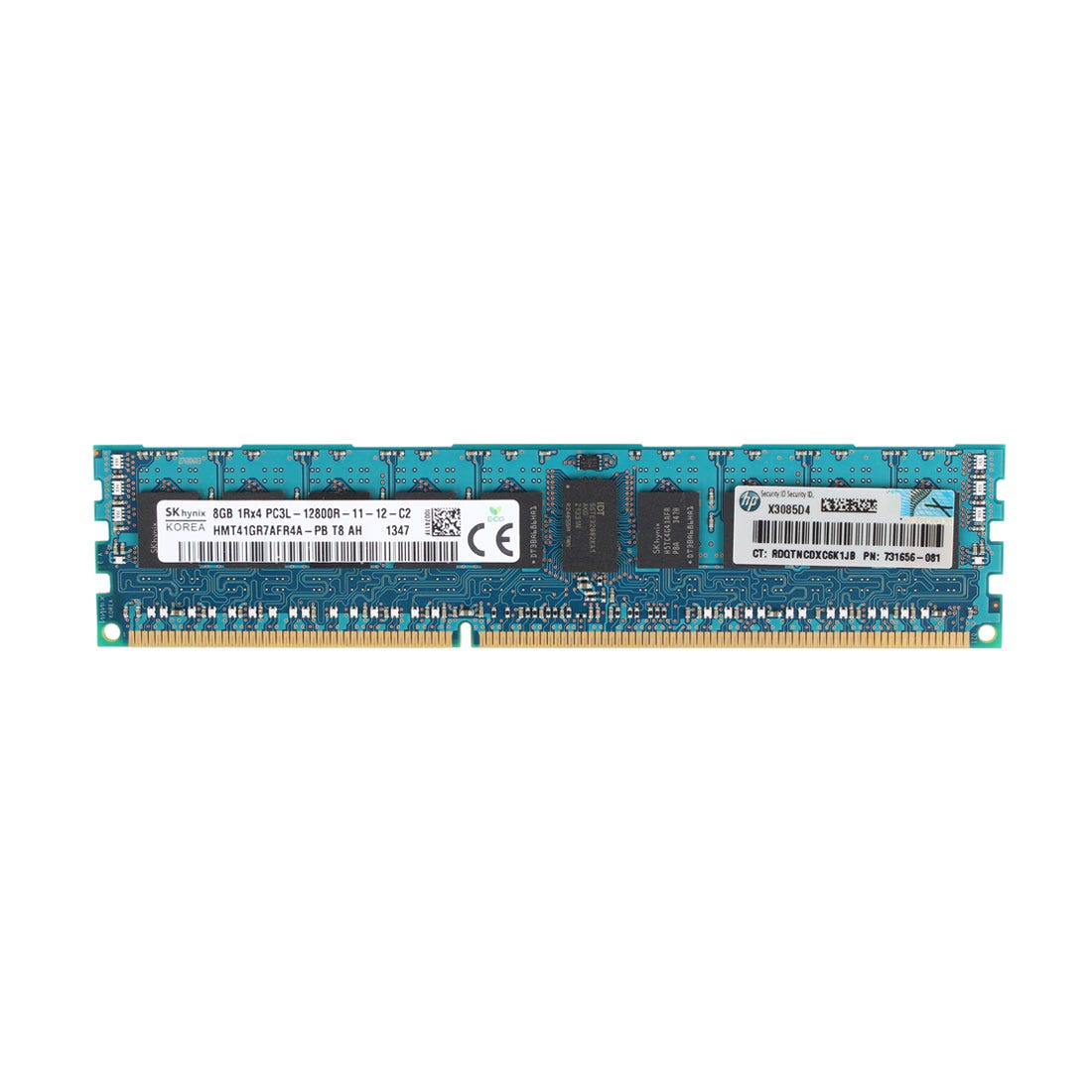 View HP 8GB 731656081 PC3L12800R 1Rx4 Server Memory information