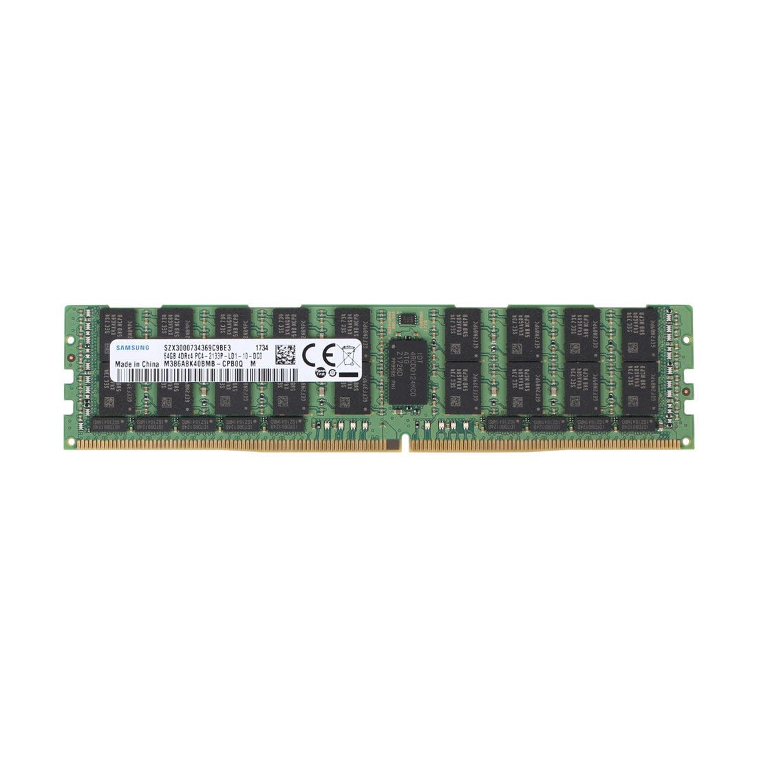 samsung 64gb (1x64gb) pc4-25600aa-r 2rx4 server memory kit