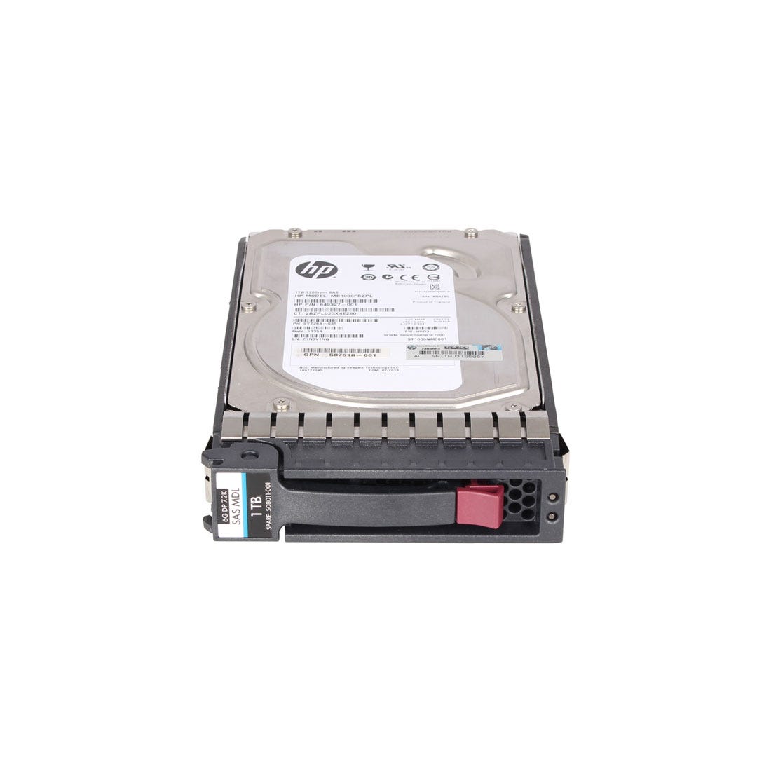 View HP 507614B21 Hard Drive 1TB 72K Dual Port LFF Midline SAS information