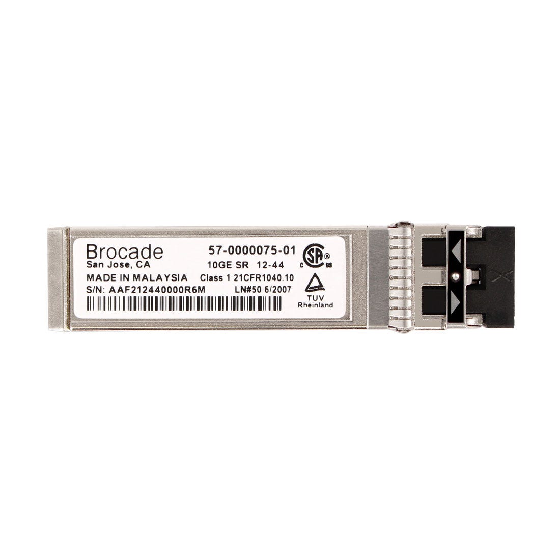 View Brocade 57000007501 SR Optical Transceiver 10 GBE SFP information