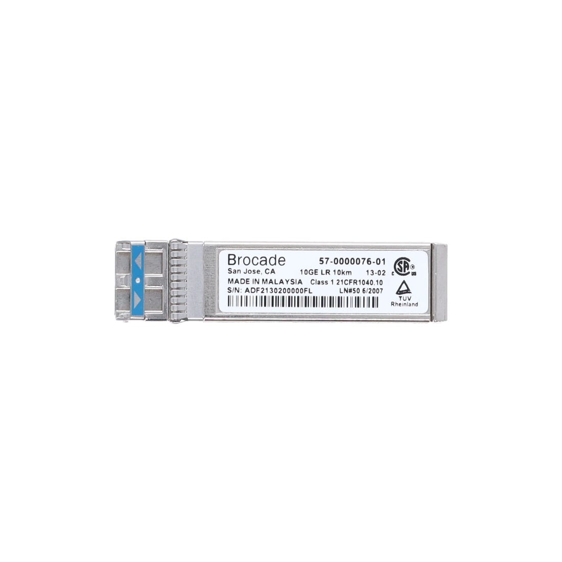 View Brocade 10GB SFP LR Optical Transceiver information