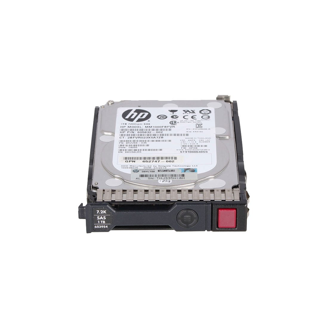 View HP 653954001 1TB Hard Disk Drive SAS information