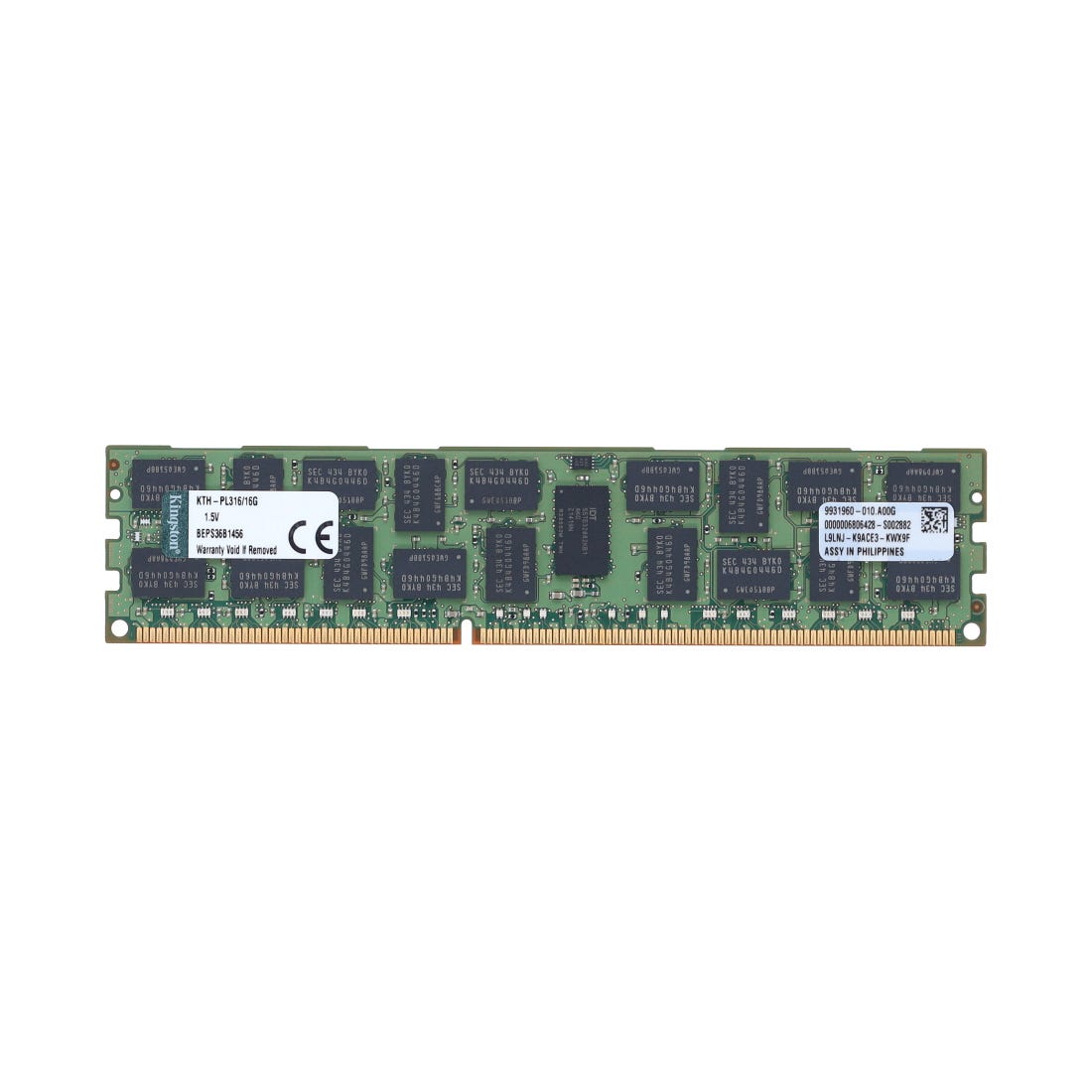 View Kingston 16GB 684066B21 PC3L12800R 2Rx4 Server Memory information