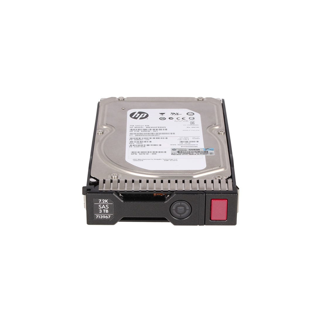 View HP 625090001 Hard Drive 3TB 72K SAS information