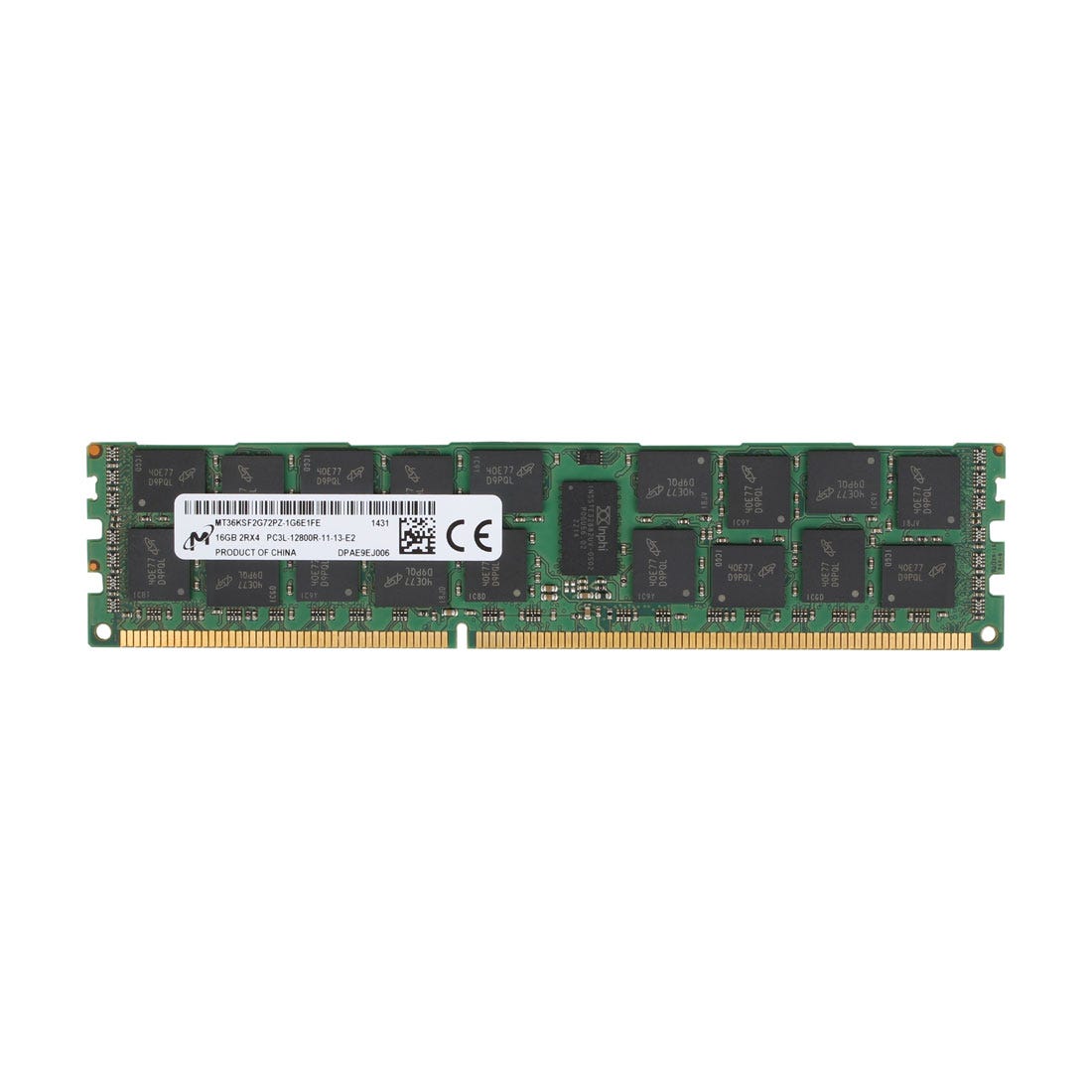 View Micron 16GB 1x16GB PC3L12800R 2Rx4 Server Memory information