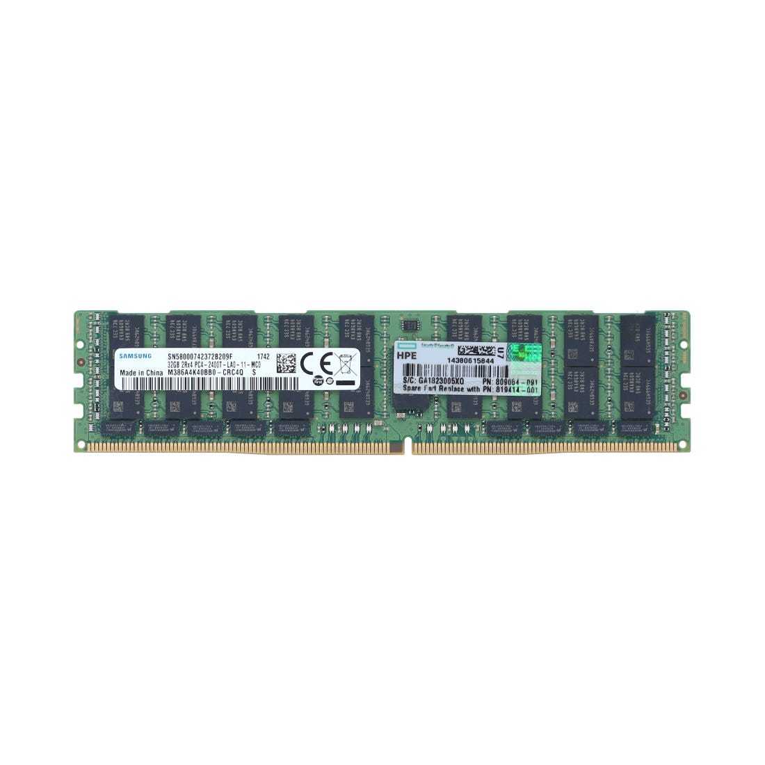 View HP 32GB 805353B21 PC42400T 2Rx4 Server Memory information