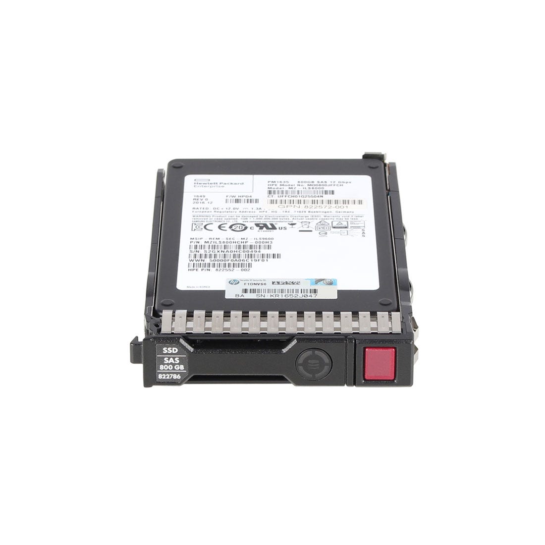 View HP 822559B21 800GB 12G SAS Solid State Drive information