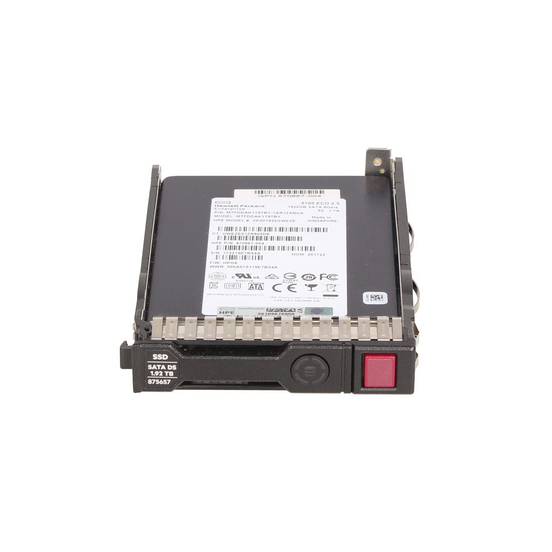 View HPE 875513B21 192TB SATA Solid State Drive information