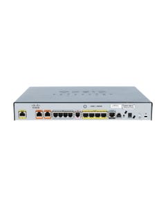   Cisco 880 Series Routeur Intégré de Services avec 4 Ports LAN 10/100, 1 Port WAN 10/100, 1 Port Console et 1 Port USB.