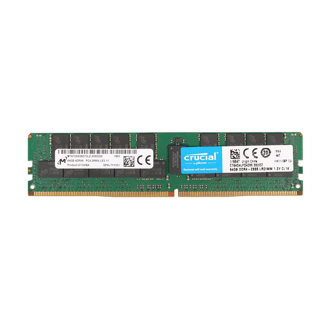 View Crucial 64GB CT64G4LFQ4266 4DRX4 PC421300 Server Memory information