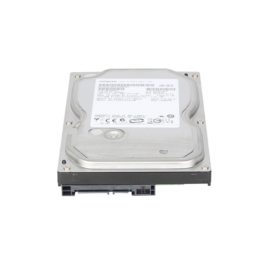 View Hitachi HDT721016SLA380 160GB Hard Drive 72K SATA information