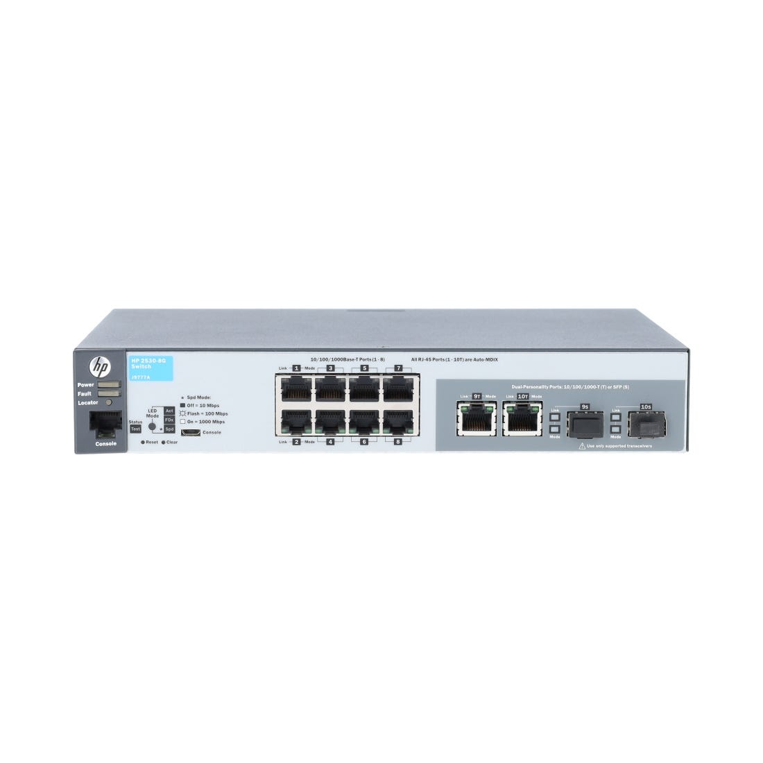 View HPE J9777A Aruba 2530 8G Managed L2 Gigabit Ethernet 101001000 1U information