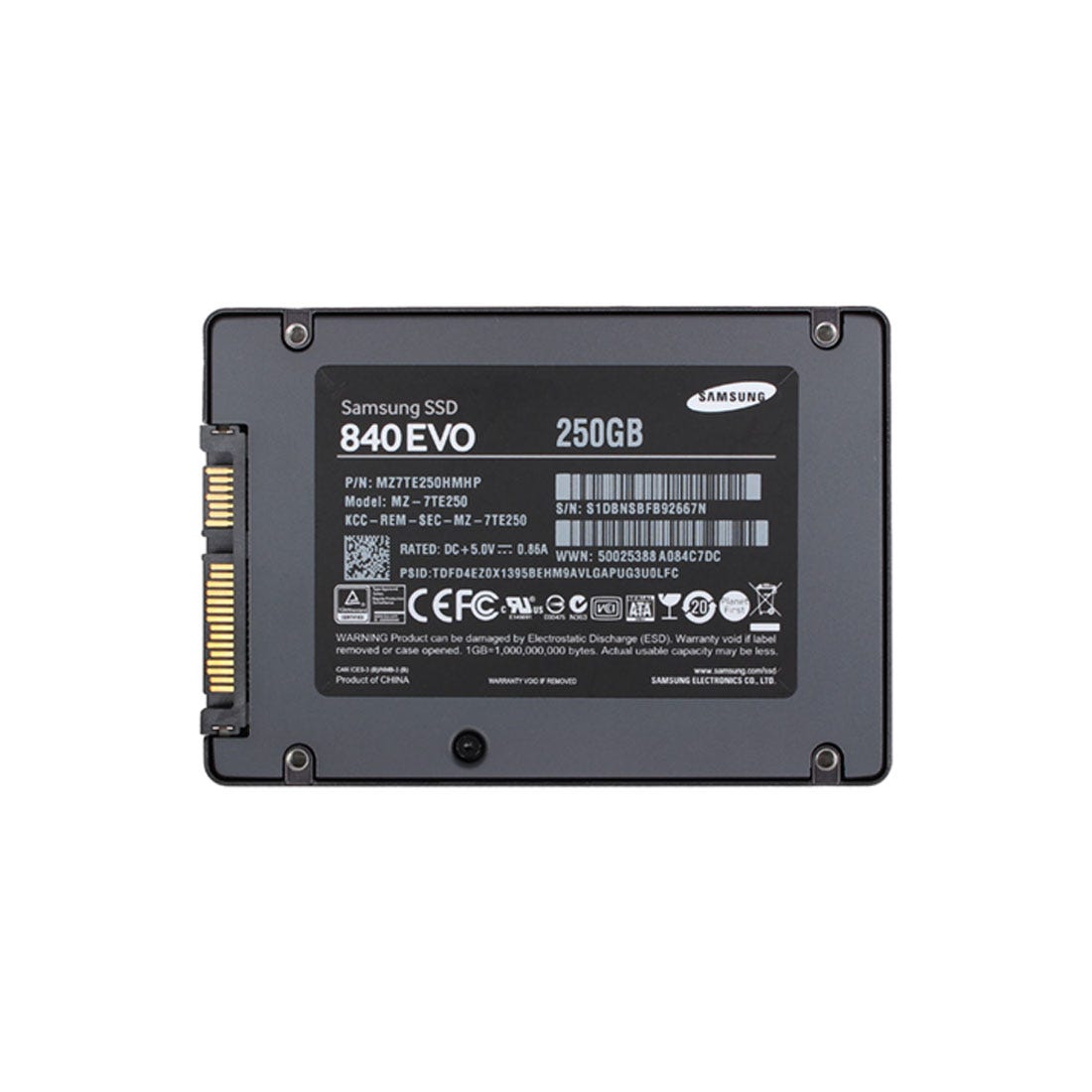 Samsung MZ7TE250HMHP 840 Evo 250GB 2.5 Inch SSD