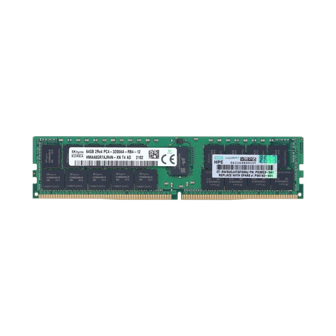 View HPE 64GB P00930B21 PC423400YR 2Rx4 Smart Server Memory information