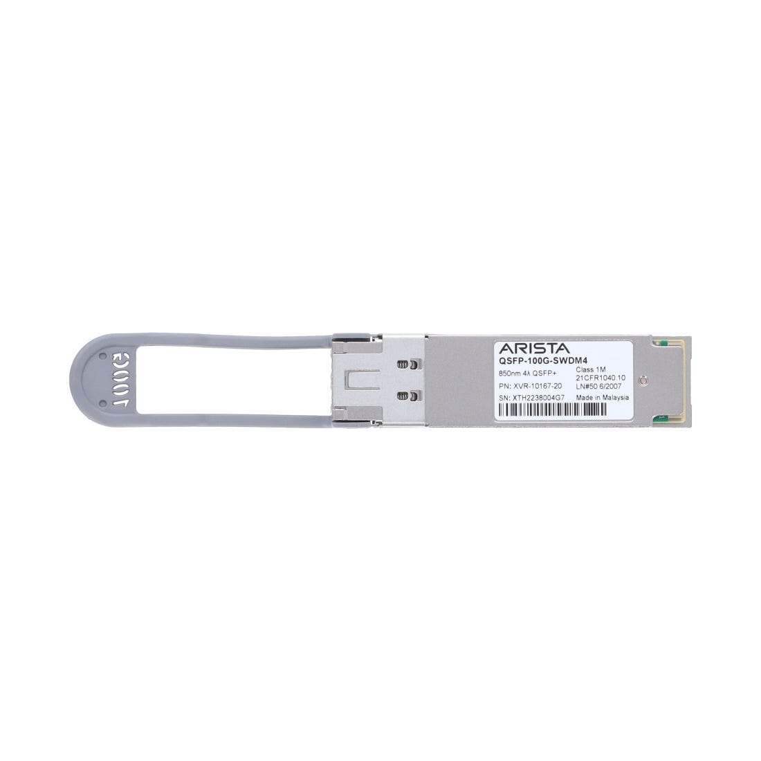 View Arista QSFP100GSWDM4 Compatible 100G QSFP28 Transceiver information