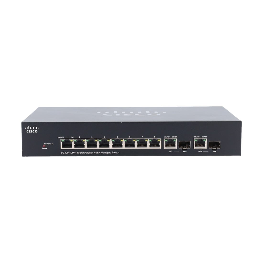 View Cisco SG30010PP 10 Port Gigabit PoE Managed Ethernet Switch information