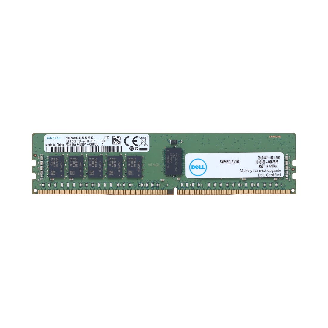 Dell 16GB HNDJ7 PC4 19200TR 2Rx8 Server Memory