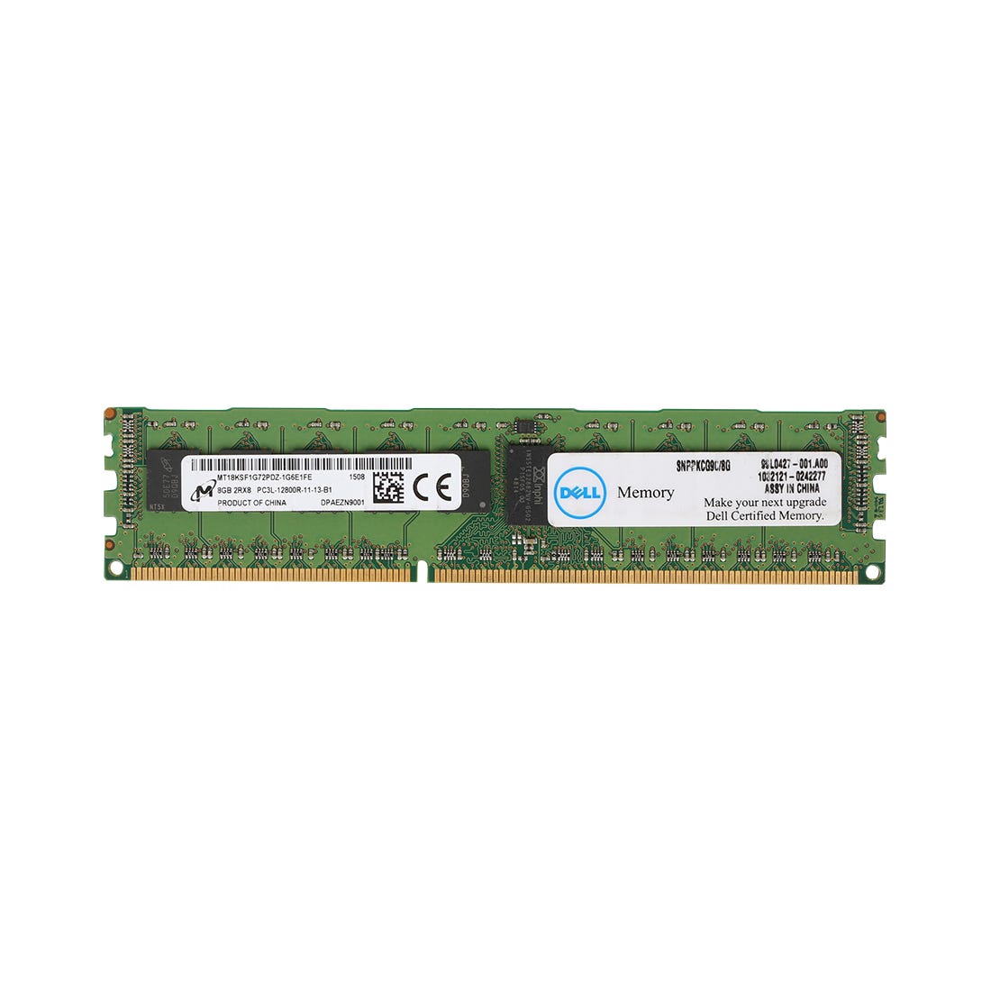 View Dell 8GB 1x8GB PC3L12800R 2Rx8 Server Memory information