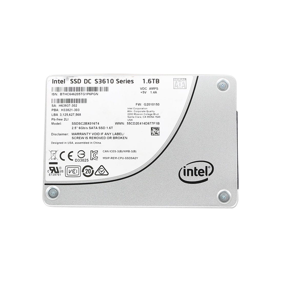 View Intel SSDSC2BX016T4 Solid State Drive 16TB SATA SSD information