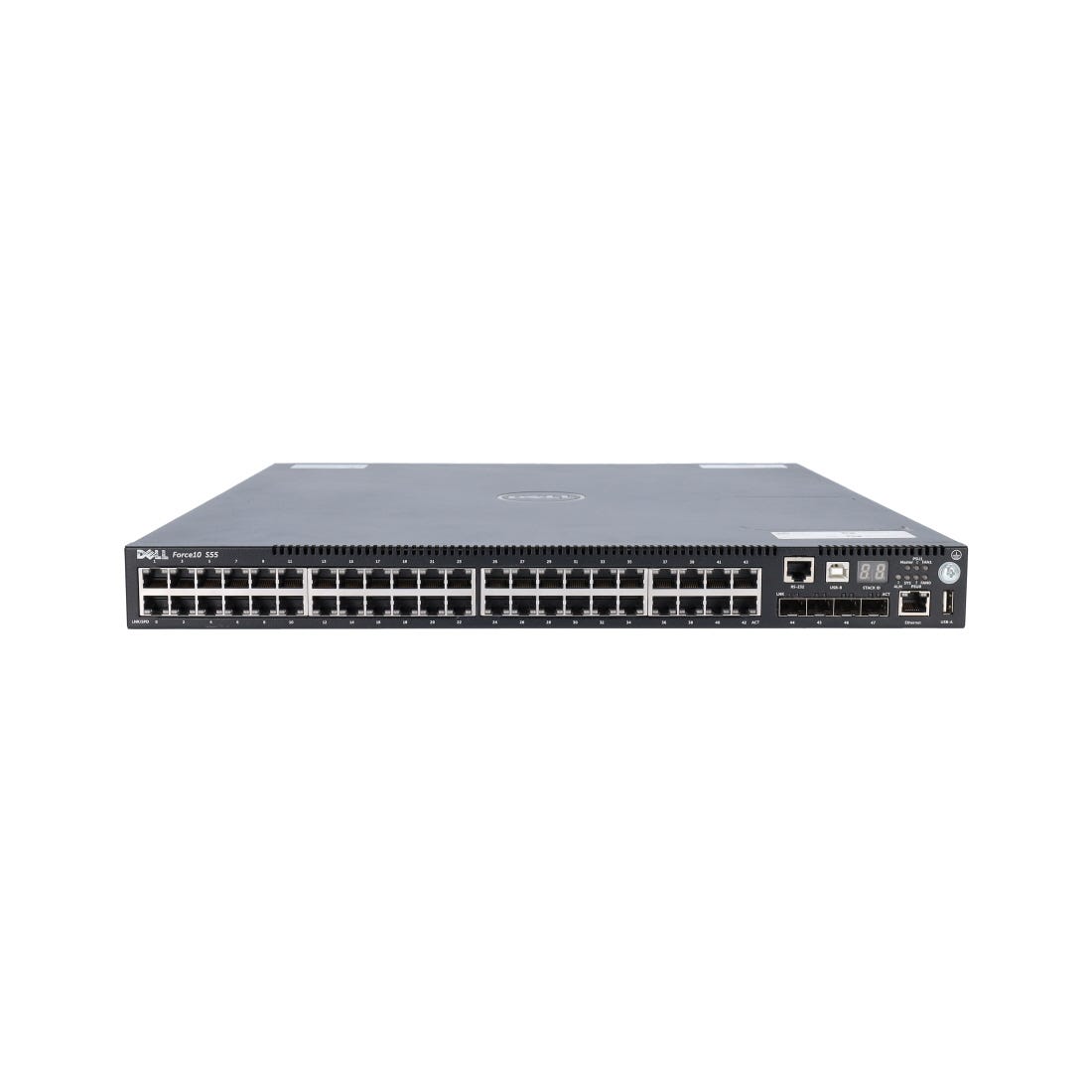 View Dell TR7CT Force 10 S55 44 Port Managed Network Switch information