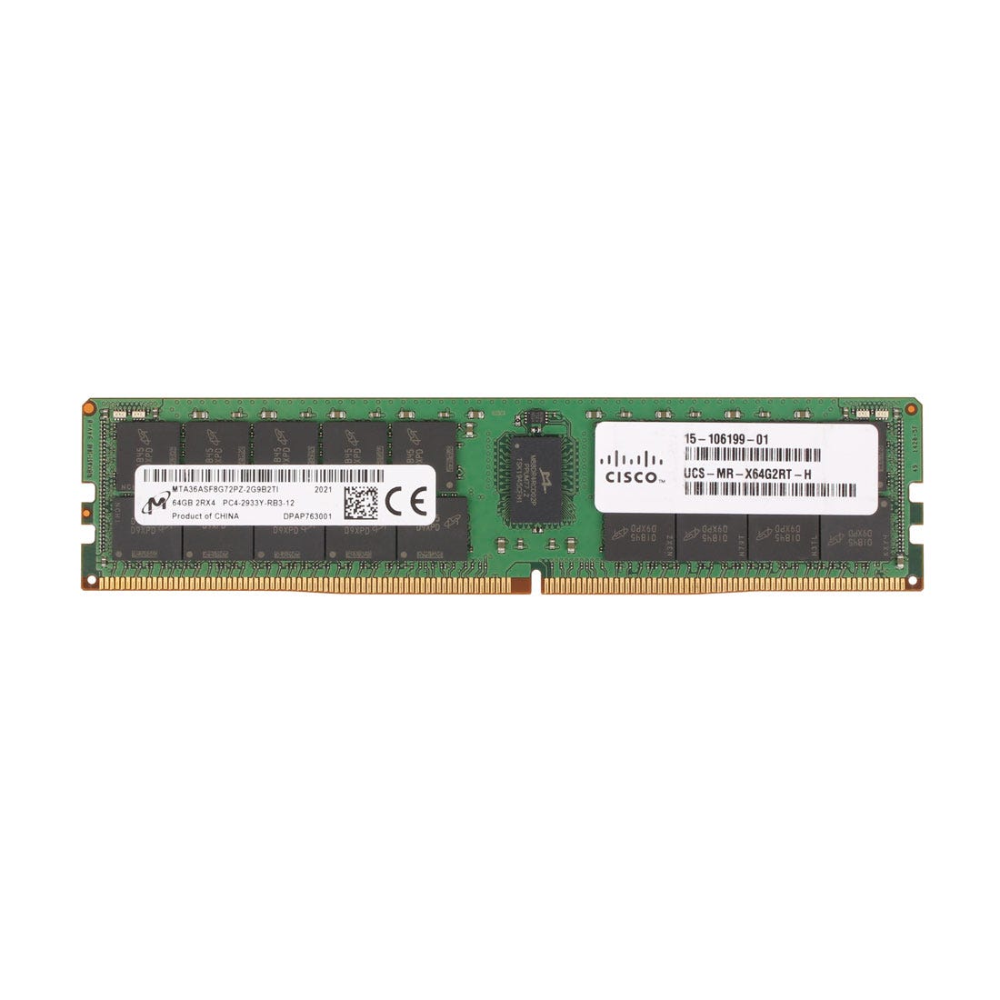 View Cisco 64GB 1x64GB PC423400YR 2Rx4 Server Memory Kit information