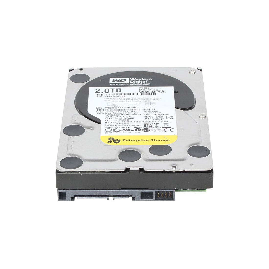 View Western WD2003FYYS Digital Hard Drive 2TB 72K SATA information