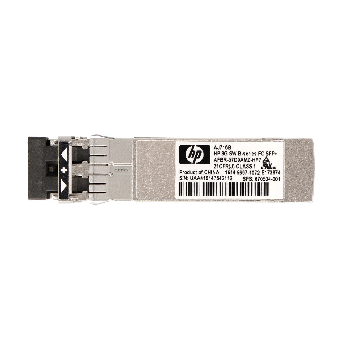 View HP AJ716B 8GB Short Wave BSeries SFP Single Pack information