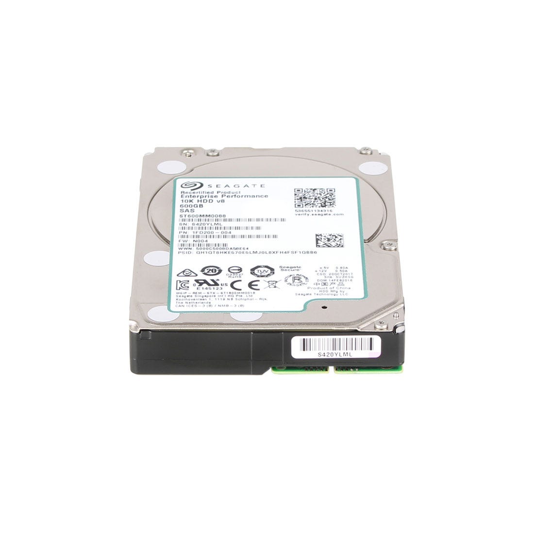 View Seagate 1FD200004 Hard Drive 600GB 10K SAS information