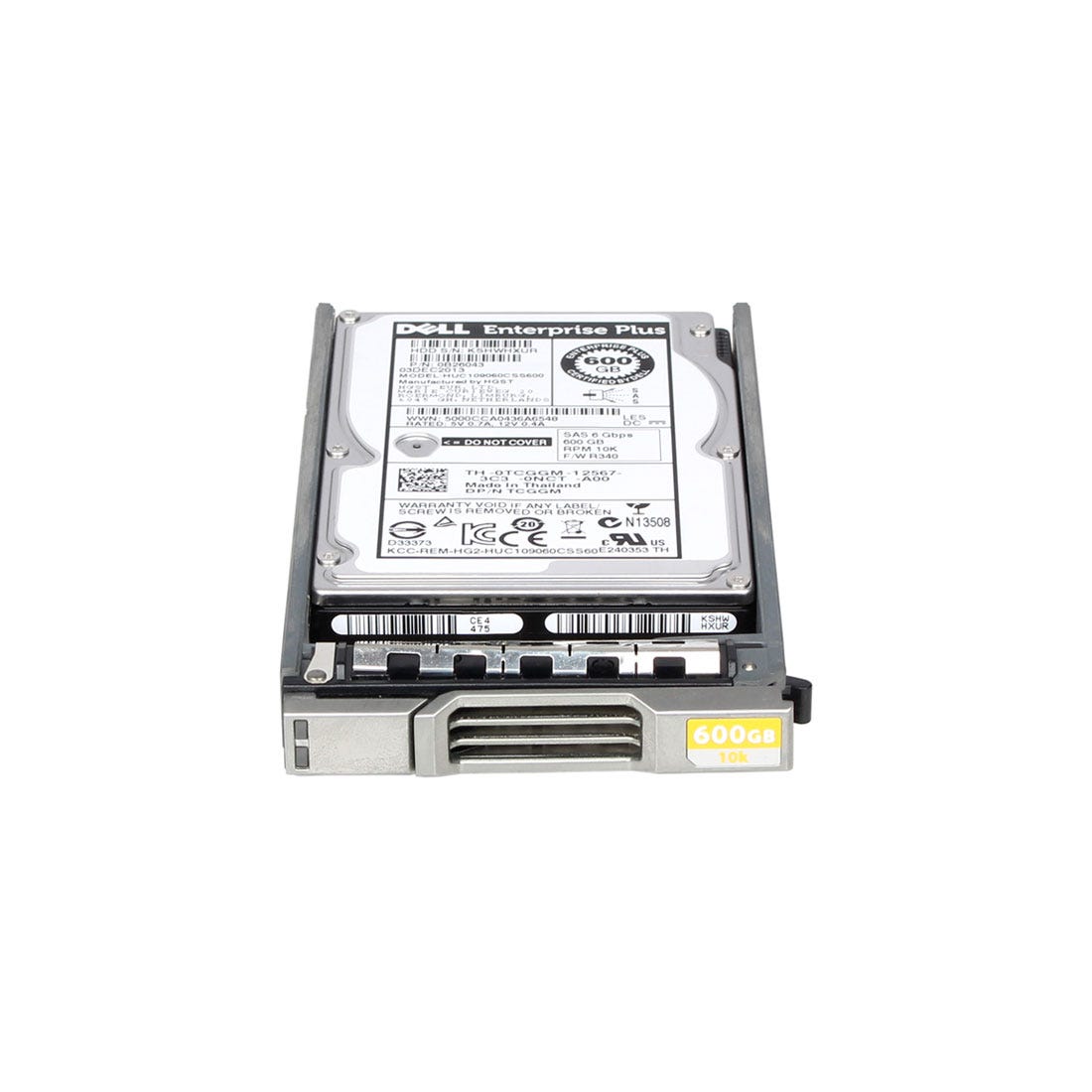 View Dell TCGGMEQ EqualLogic Hard Drive 600GB 10K SAS information