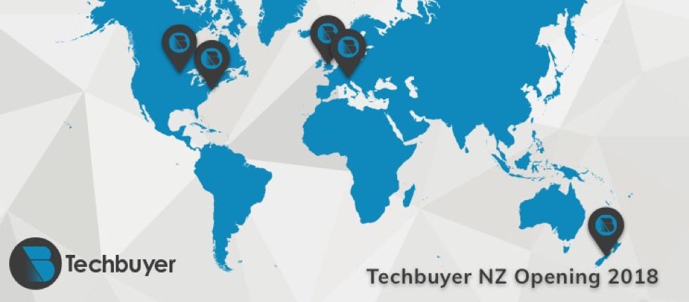 Techbuyer Opening Site in New Zealand! 