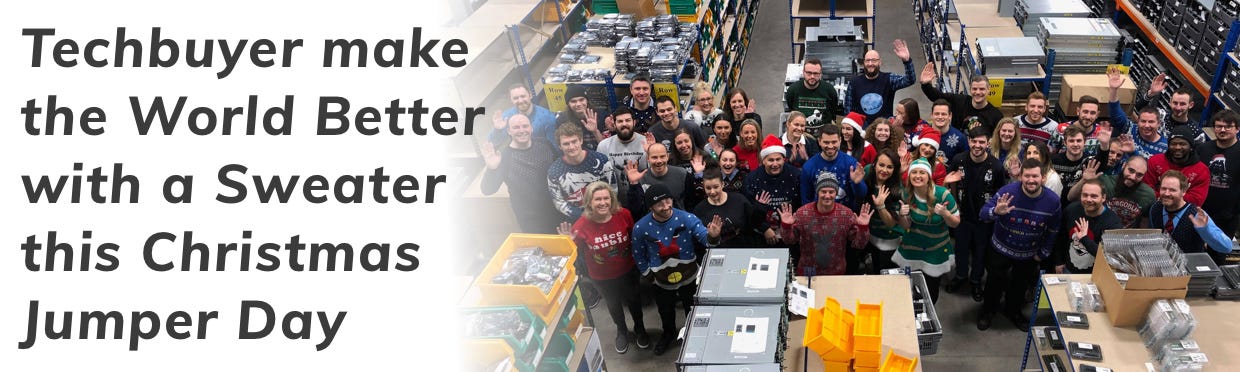 Techbuyer Make the World Better with a Sweater this Christmas Jumper Day Techbuyer US