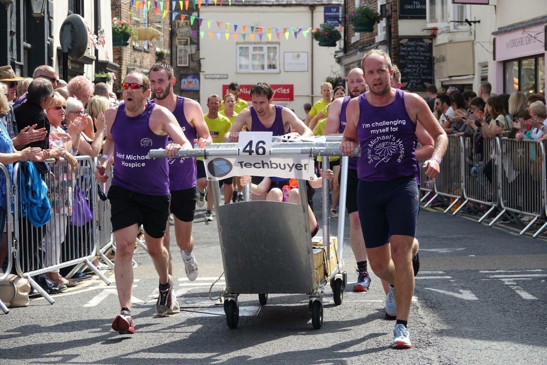 Techbuyer Bed Race Running