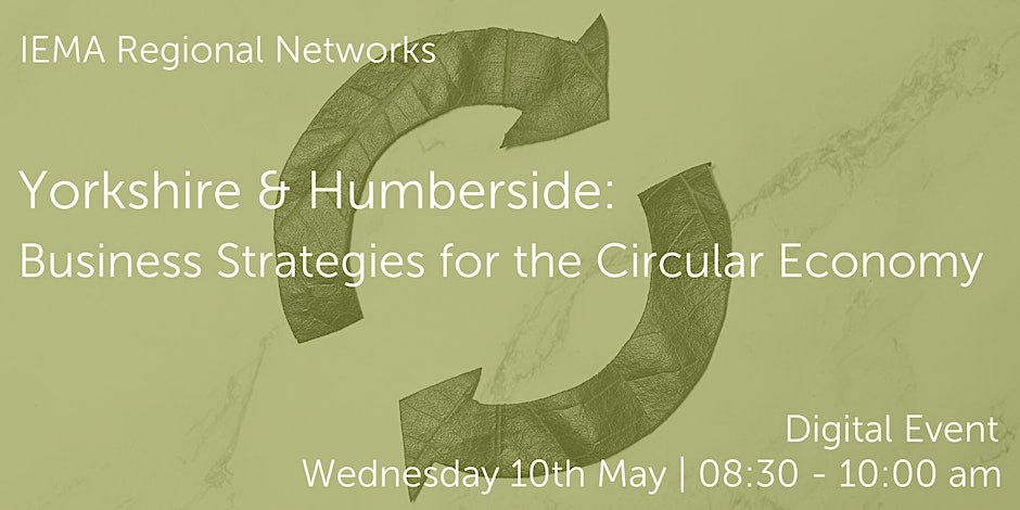 Yorkshire and Humber: Business Strategies for the Circular Economy