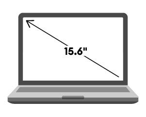 15.6: les tailles d'écran