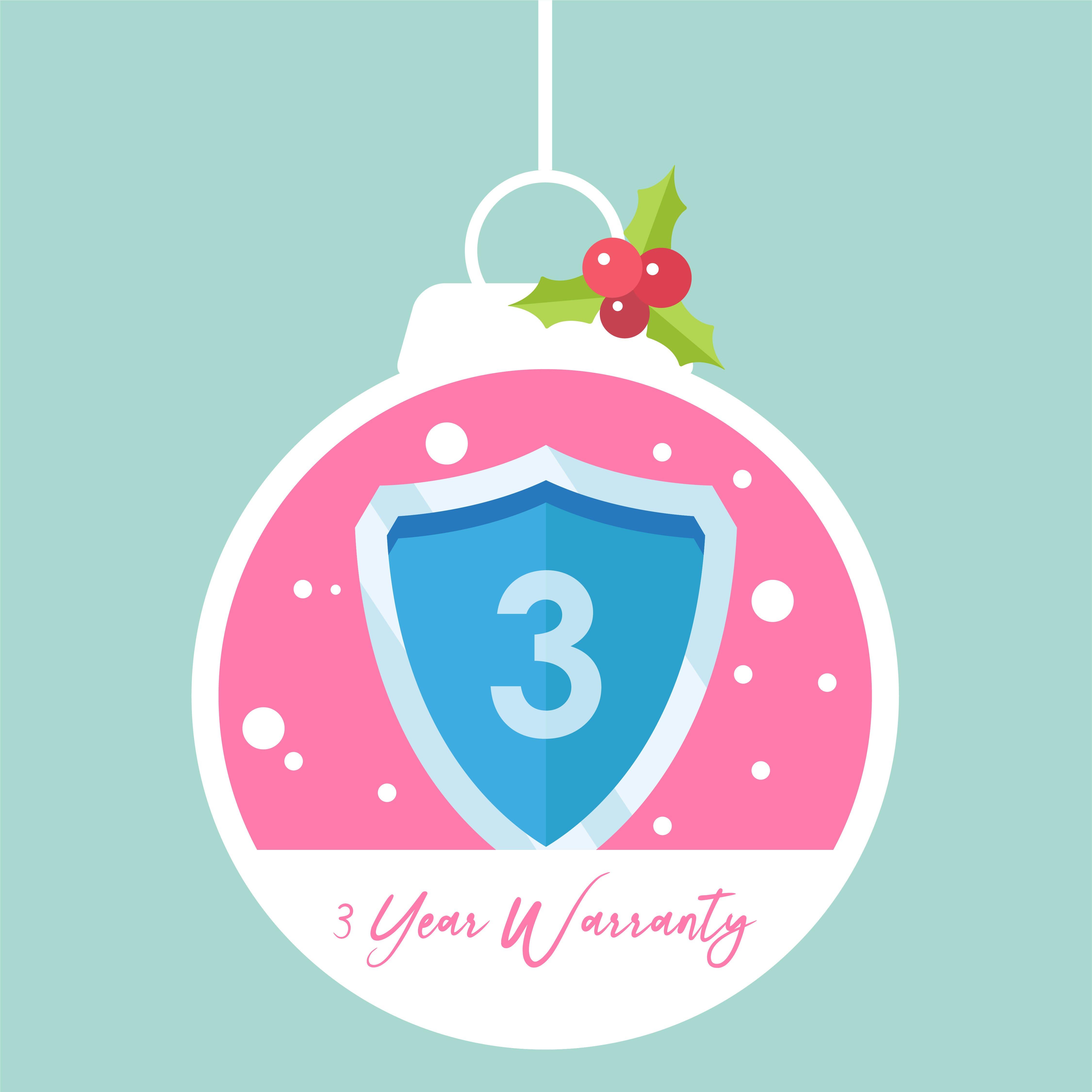 3 year warranty