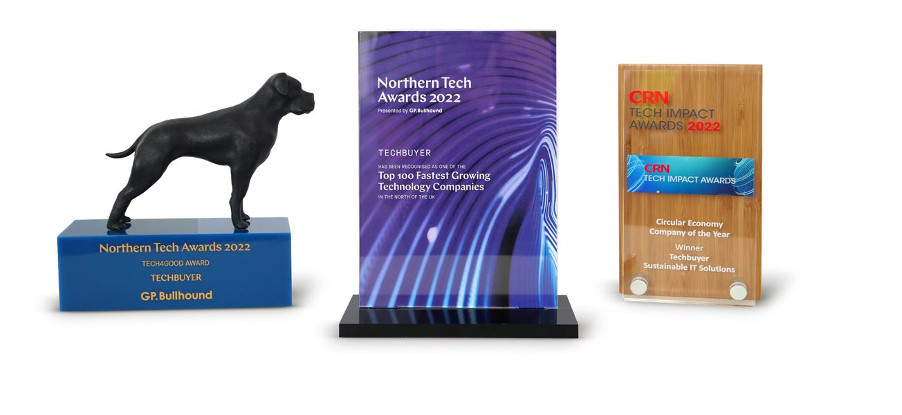 A selection of Techbuyer's recent awards